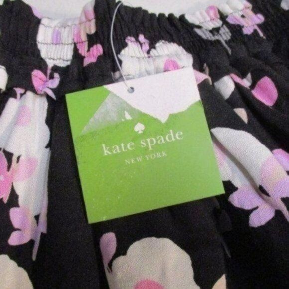 Kate Spade Black and Pink Floral Skirt - Picture 4 of 7